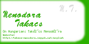 menodora takacs business card